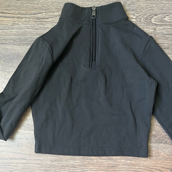 Balance Athletica Black Long Sleeve Crop Zip-Up Top - Picture 2 of 7